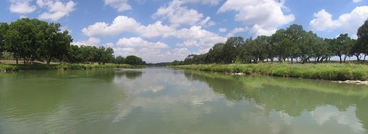 panorama of the river Pedernales