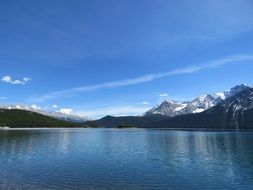 peaceful upper kananaskis lake in Canada