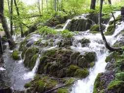 Waterfall Nature Croatia Flow