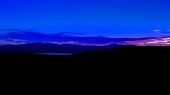 Landscape of beautiful sunset in Utah