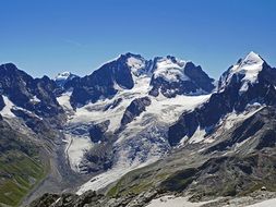 Bernina mountain range, Switzerland