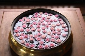 Pink Flowers Bowl