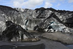 outlet glacier sólheimajökull