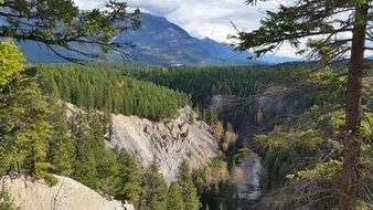 Landscape of canyon