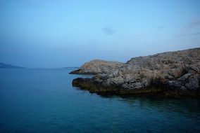 rock formations on the coast in Croatia
