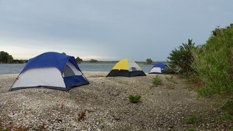 incredibly handsome Tent Camping