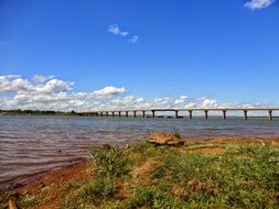 Landscape with the bridge in Brazil