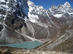 Landscape of Everest Mountain in Nepal