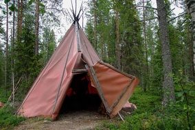 Finland Tent in Forest,Lapland