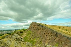 panorama of the hills in Holyrood Park in Edinburgh