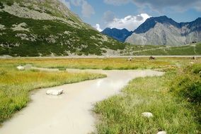 landscape of The Alps in Austria