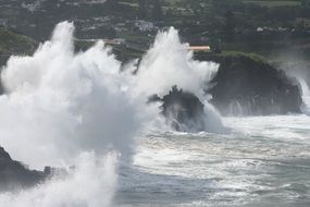 photo of sea storm