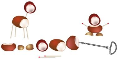 chestnut sculptures for children