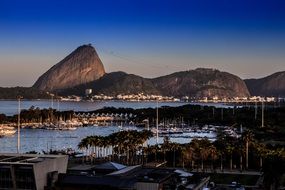 Sugarloaf Mountain at dusk, brazil, rio de janeiro