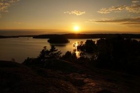 beautiful romantic sunset