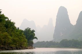Mountains Water Landscape, Gulin
