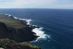 Landscape of Tenerife coast
