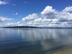 Clouds Water Beach