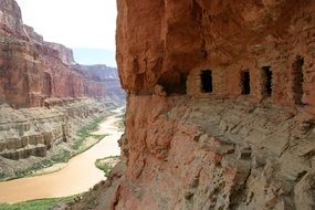 rocks in the gorge of the grand canyon