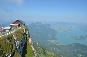 Landscape of mountains in Mondsee