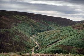 hill path in highlands and islands