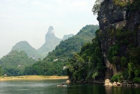 amazing China Yangshuo Li River Boat view
