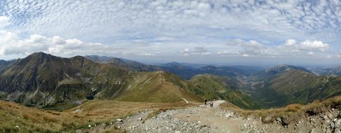 Tatry Mountains panorama view