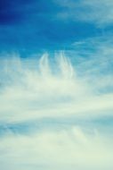 white clouds as a work of art
