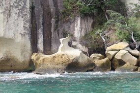 rock formations on the coast