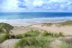 sand beach seascape view