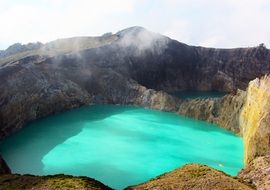 Blue Crater Landmark.Kelimutu