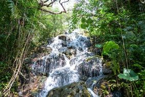 Waterfall Rocks Nature Water