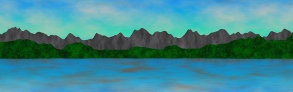 Banner of mountains