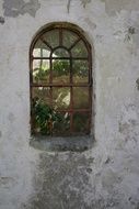 Window on a old stone wall, bornholm