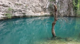 Landscape with the water in France
