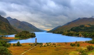 panoramic view of glenfinnan