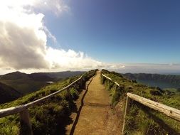 walking trail in the Azores