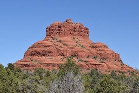 view of stone formation in Red Rock State Park, usa, arizona, sedona
