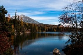 landscape of High Tatras mountains in Slovakia