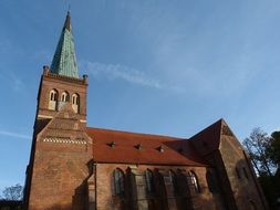 brick gothic church in Rugen