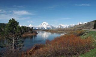 Landscape with the Tetons National Park