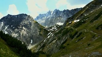 Karwendel Mountains Hiking scene