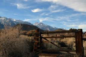 metal gate on the mountain