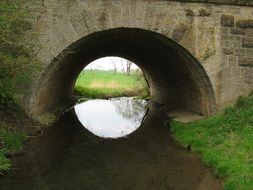 arch of old Stone Bridge above calm water