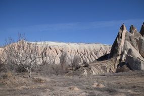Landscape of rose valley in Cappadocia