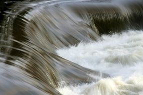 river like a waterfall