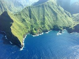 cliffs near the sea in hawaii