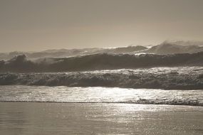 Wavy Atlantic Ocean