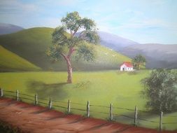 Painting Landscape as a drawing
