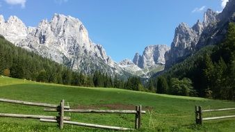 Landscape with Fiera Di Primiero Mountain